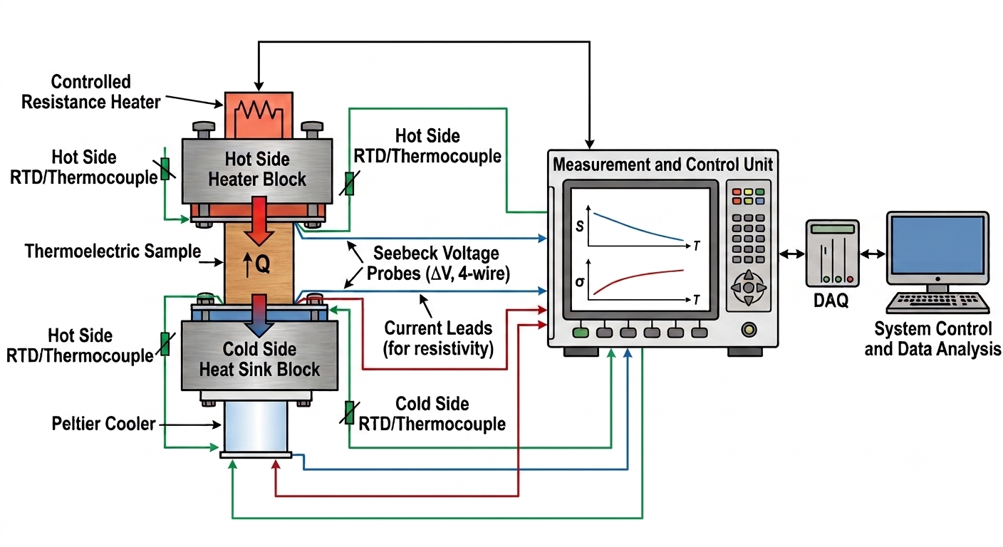 Thermoelectric Measurement Schematic